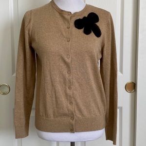 Loft button up cardigan with shoulder bow